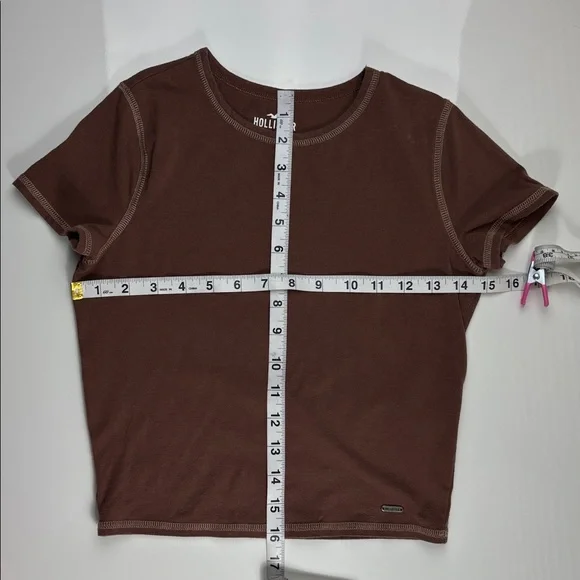 Hollister baby tee brown - Picture 2 of 8